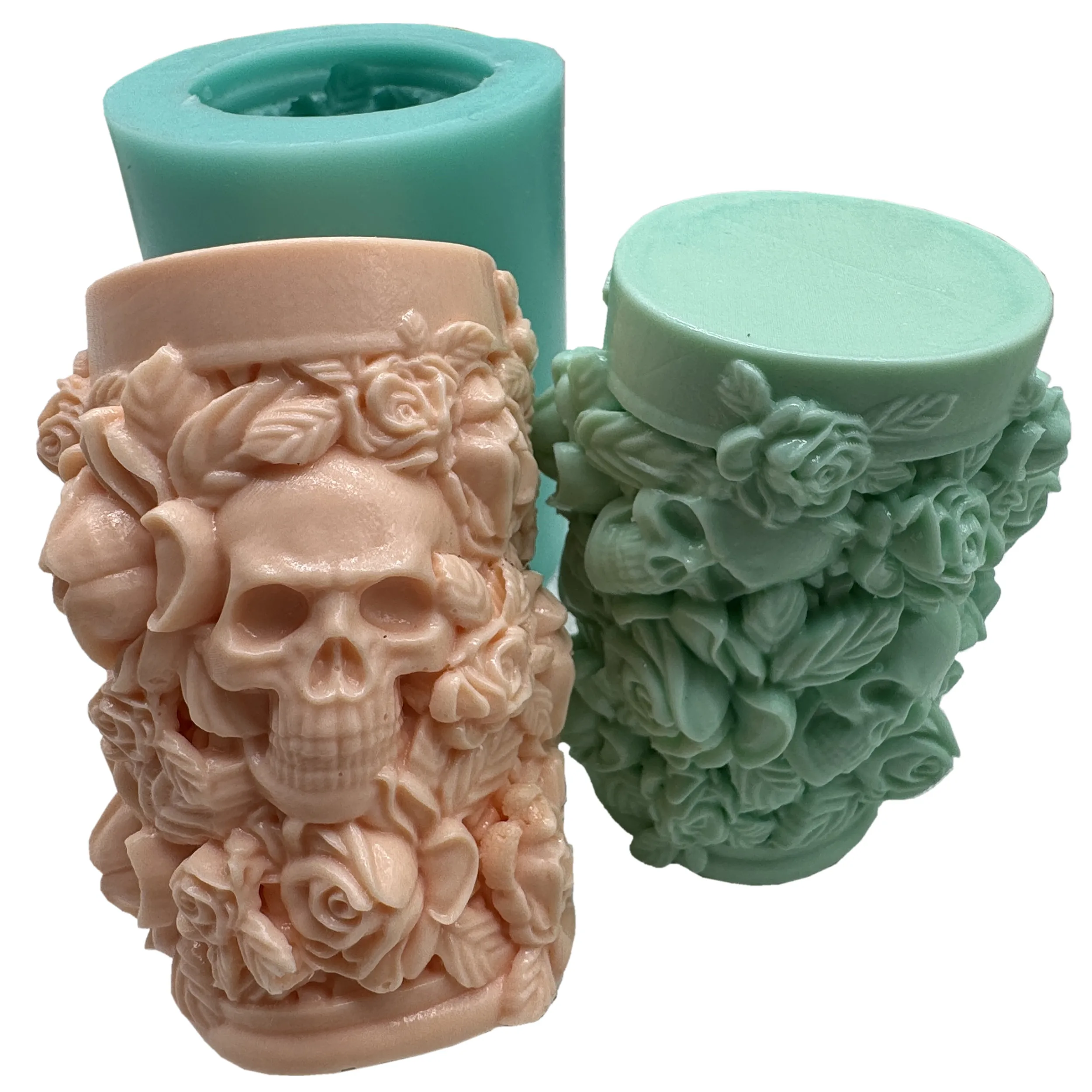 Pillar Skull Candle Mold,Flower Skull Silicone Molds for Candle Wax, Halloween Aroma Plaster Resin Decorations Mould
Pillar Skull Candle Mold,Flower Skull Silicone Molds for Candle Wax, Halloween Aroma Plaster Resin Decorations Mould