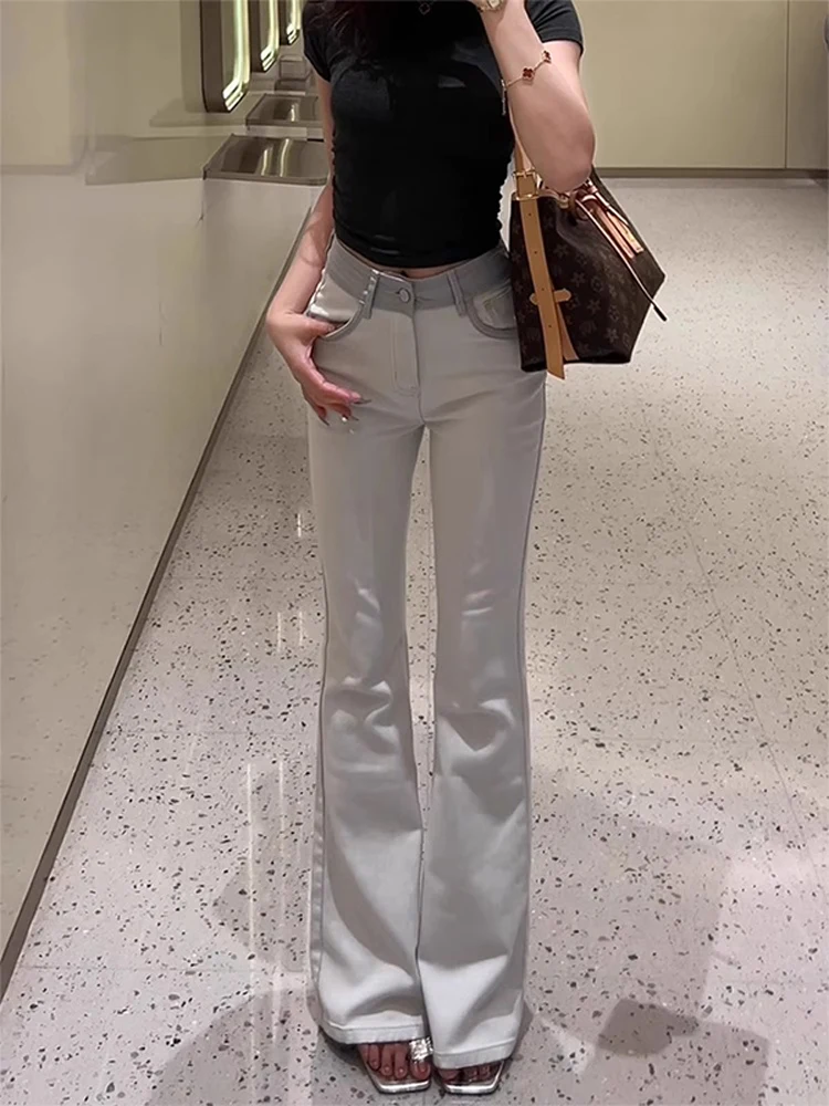 Pearl Grey High Waist Slimming Jeans Women's Spring Fashion Long Micro Flared Bootcut Pants Assorted Colors Classic Denim
Pearl Grey High Waist Slimming Jeans Women's Spring Fashion Long Micro Flared Bootcut Pants Assorted Colors Classic Denim
