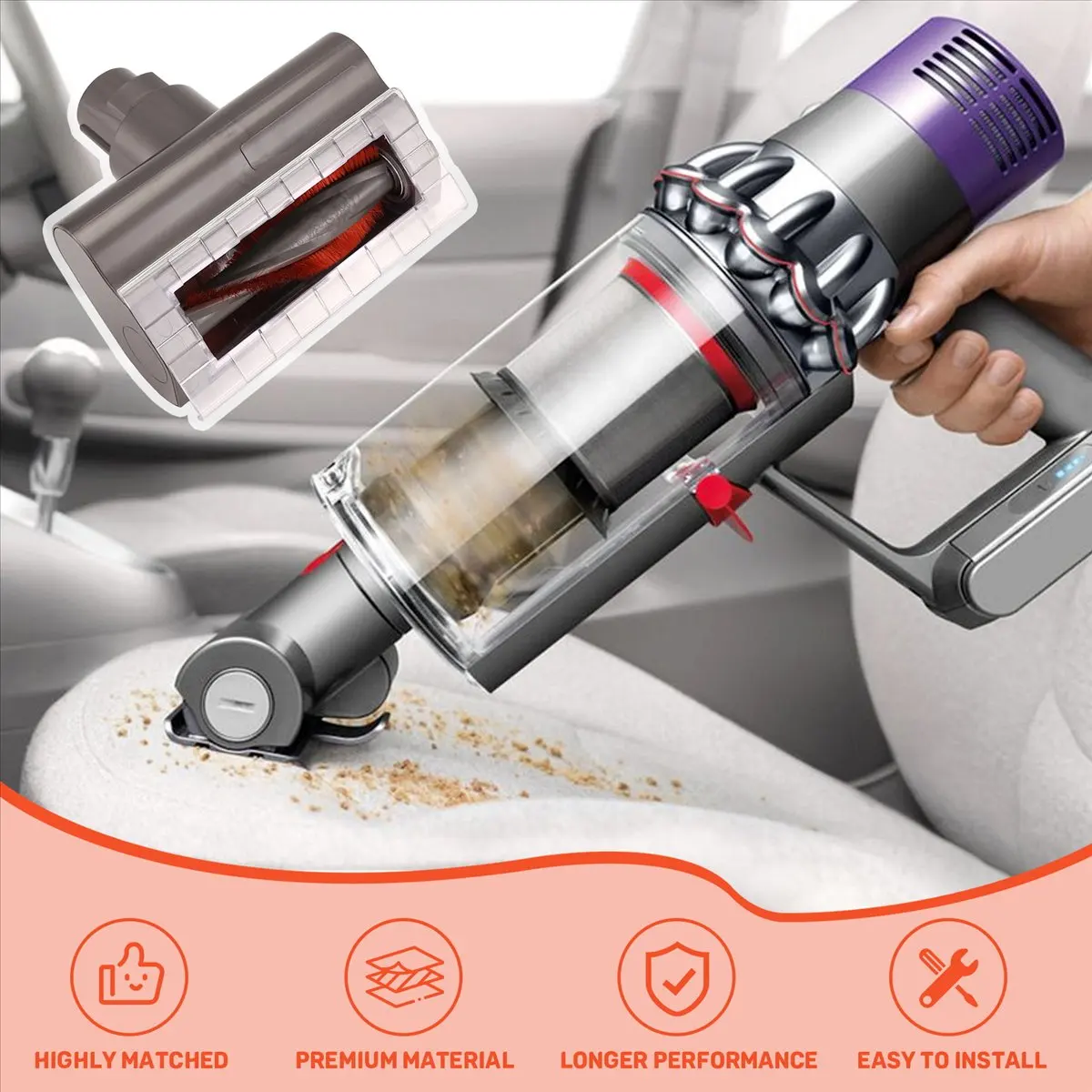 A01M Motorized Tool Brush Head for Dyson V7 V8 V10 V11 V15 Stick Vacuum Cleaner Mite Removal Suction Head Parts
A01M Motorized Tool Brush Head for Dyson V7 V8 V10 V11 V15 Stick Vacuum Cleaner Mite Removal Suction Head Parts