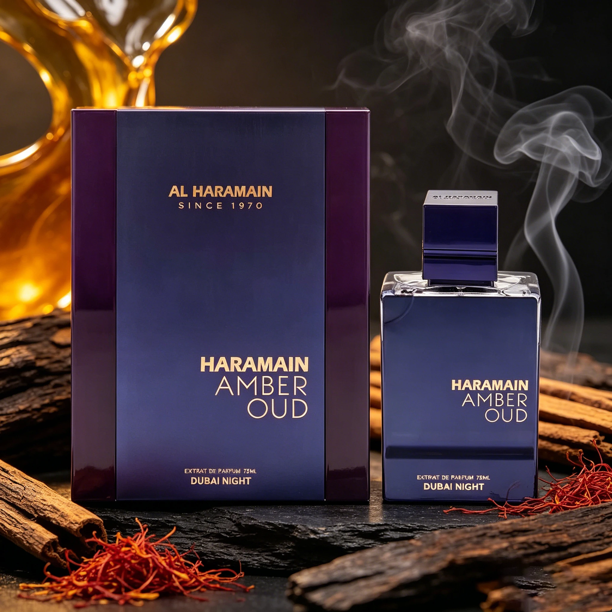 Al Haramain Amber Oud , The deep purple bottle captures the Dubai night sky, with saffron and amber interweaving warmth, ebony and sandalwood blending mysteriously, creating the luxurious and elegant night fragrance of the desert cityy
Al Haramain Amber Oud , The deep purple bottle captures the Dubai night sky, with saffron and amber interweaving warmth, ebony and sandalwood blending mysteriously, creating the luxurious and elegant night fragrance of the desert cityy
