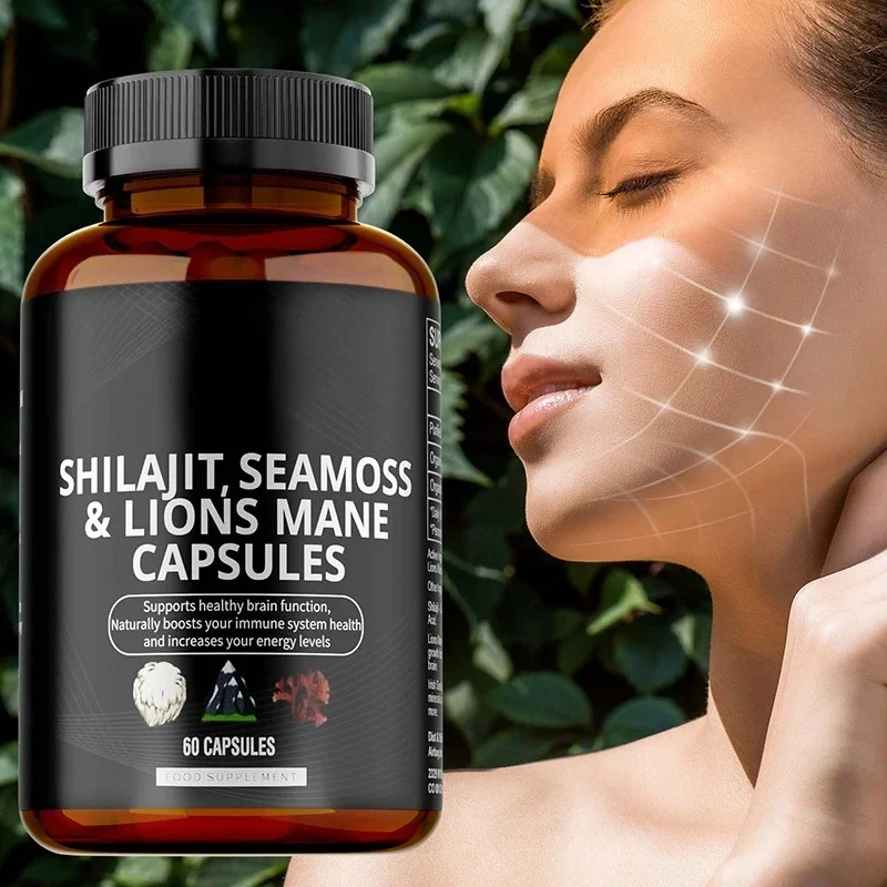Shilajit, Seamoss & Lion's Mane Capsules - Memory,Focus Clarity Support Immune Health Relief Stress Better Mood
Shilajit, Seamoss & Lion's Mane Capsules - Memory,Focus Clarity Support Immune Health Relief Stress Better Mood