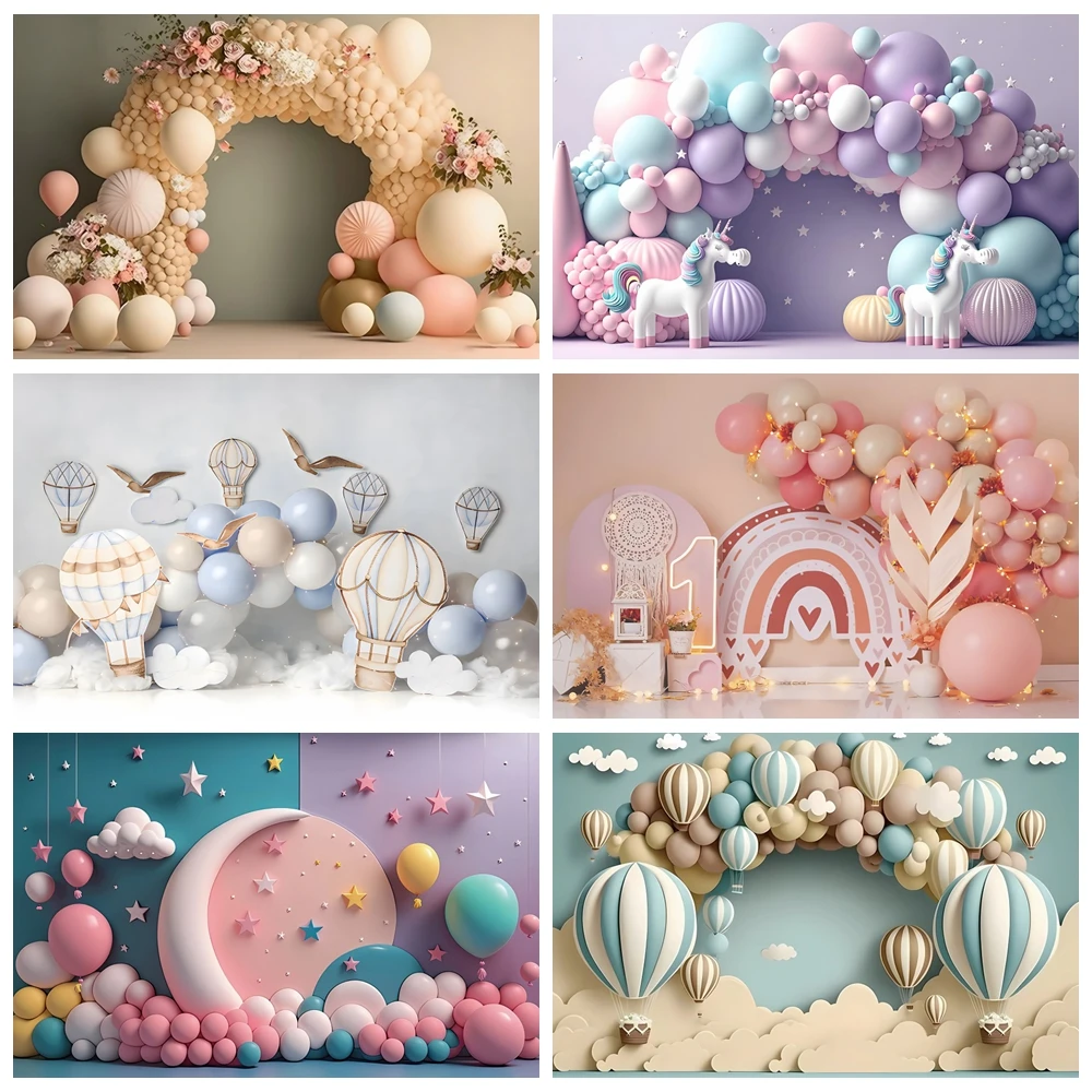 Newborn Baby 1st Birthday Backdrop Cake Smash Girl Boy Pink Blue Balloon Tent Flower Room Interior Photography Background Decor
Newborn Baby 1st Birthday Backdrop Cake Smash Girl Boy Pink Blue Balloon Tent Flower Room Interior Photography Background Decor