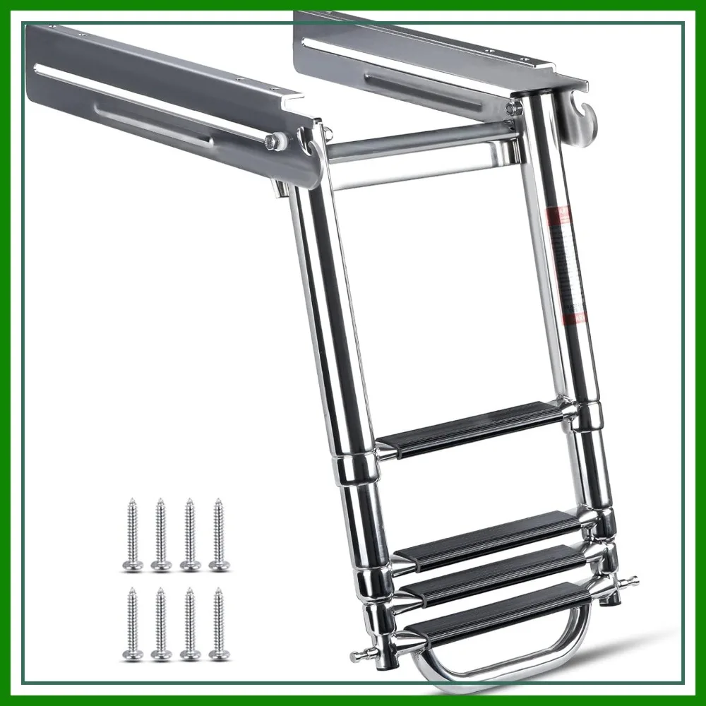 4-Step Telescoping Boat Ladder with Slide Mount, Handle & Screws
4-Step Telescoping Boat Ladder with Slide Mount, Handle & Screws