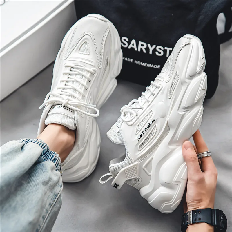 Men's Summer New Style Versatile White Sports Casual Running Thick Bottom Heightening Dad Trendy Shoes Comfortable Breathable
Men's Summer New Style Versatile White Sports Casual Running Thick Bottom Heightening Dad Trendy Shoes Comfortable Breathable