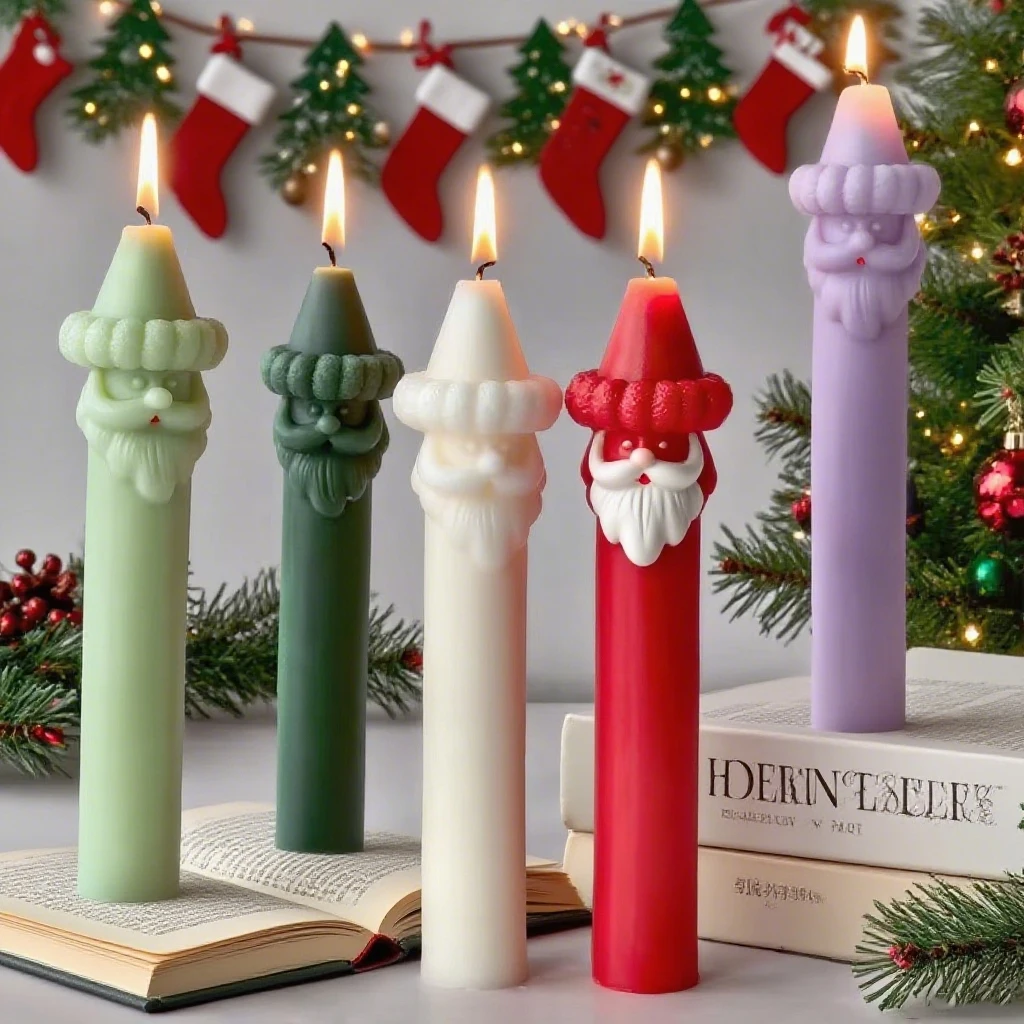 Рождественская силиконовая форма для свечи с бородой Санта-Клауса, сделай сам, длинная палочка, форма для аромата воска, рождественские праздничные украшения, подарок, ремесло, сувениры для домашней вечеринки
Рождественская силиконовая форма для свечи с бородой Санта-Клауса, сделай сам, длинная палочка, форма для аромата воска, рождественские праздничные украшения, подарок, ремесло, сувениры для домашней вечеринки