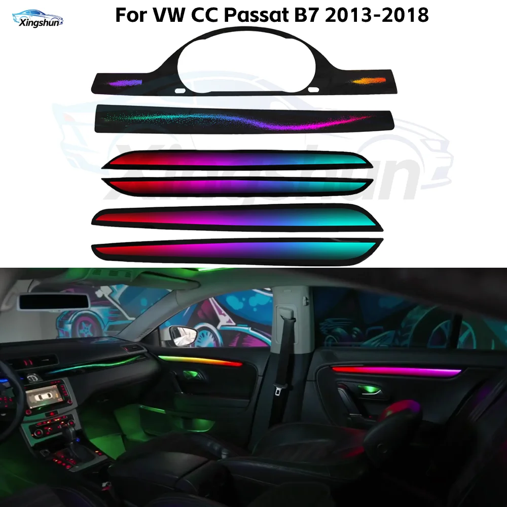 64 Colors Ambient Light for Volkswagen VW CC Passat B7 2013-2018 Car Interior LED Lighting Trim Upgrade Accessories Kit
64 Colors Ambient Light for Volkswagen VW CC Passat B7 2013-2018 Car Interior LED Lighting Trim Upgrade Accessories Kit