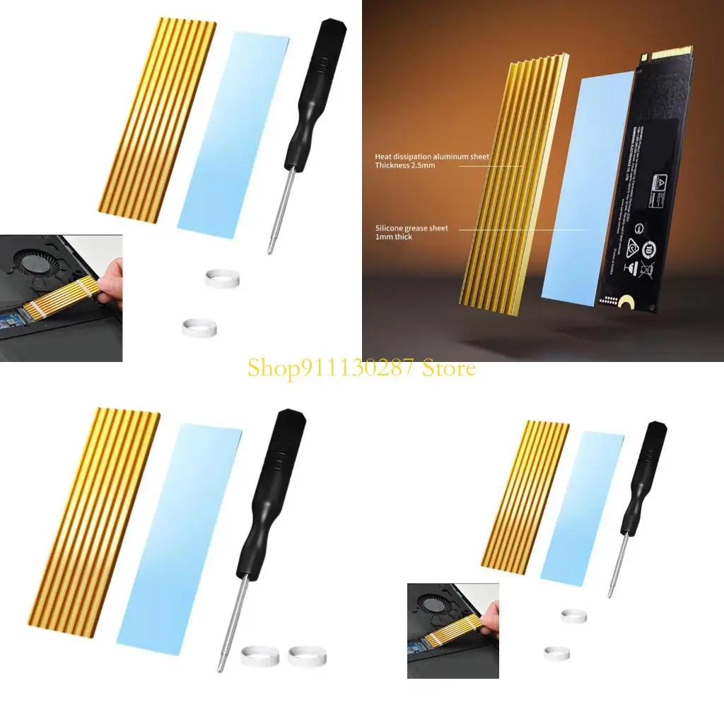 J1HC M.2 SSD Heatsink Cooling Radiator Copper Heat Resistance with Thermal Silicone Pad for Game Console Accessories 
J1HC M.2 SSD Heatsink Cooling Radiator Copper Heat Resistance with Thermal Silicone Pad for Game Console Accessories