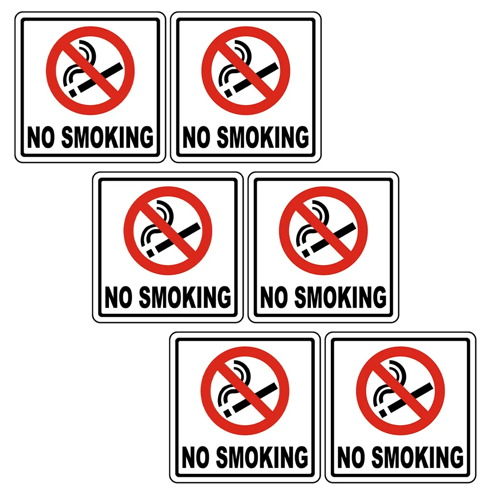6Pcs Warning No Smoking Sign Stickers Durable Waterproof Scratch-Resistant Car Decor Easy Apply No Smoking Sign Stickers 
6Pcs Warning No Smoking Sign Stickers Durable Waterproof Scratch-Resistant Car Decor Easy Apply No Smoking Sign Stickers