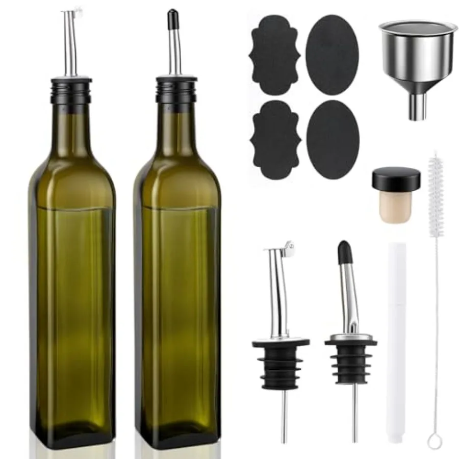 Otell 2Pcs Kitchen Oil Dispenser, 16Oz/470Ml 2-in-1 Oil Dispenser and Sprayer, Kitchen Oil Sprayer,
Otell 2Pcs Kitchen Oil Dispenser, 16Oz/470Ml 2-in-1 Oil Dispenser and Sprayer, Kitchen Oil Sprayer,