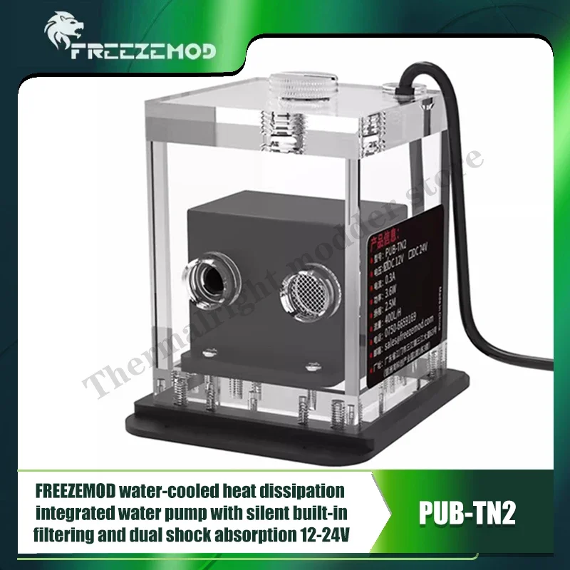 FREEZEMOD Компьютерный встроенный насос для воды, частота расхода 650 л/ч, 3-метровый насос-бак 12-24 В.PUB-TN2
FREEZEMOD Компьютерный встроенный насос для воды, частота расхода 650 л/ч, 3-метровый насос-бак 12-24 В.PUB-TN2