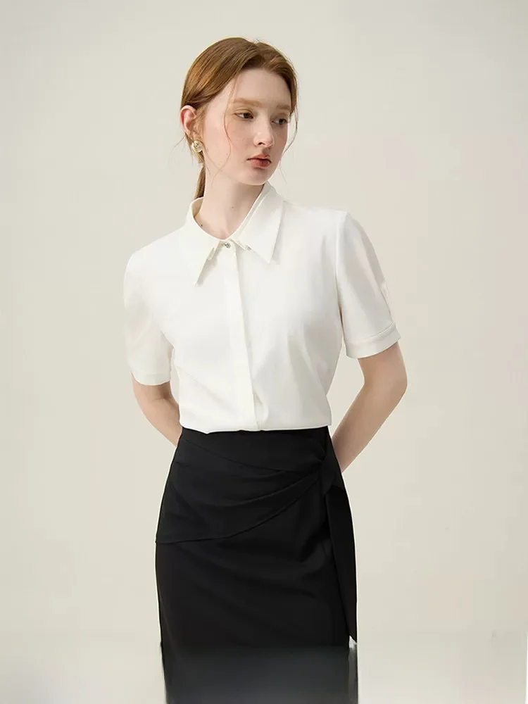 Formal Occasion Interview Shirt Women's Commute White Shirt Summer New Design Breathable Skin-friendly Polyester Blend
Formal Occasion Interview Shirt Women's Commute White Shirt Summer New Design Breathable Skin-friendly Polyester Blend