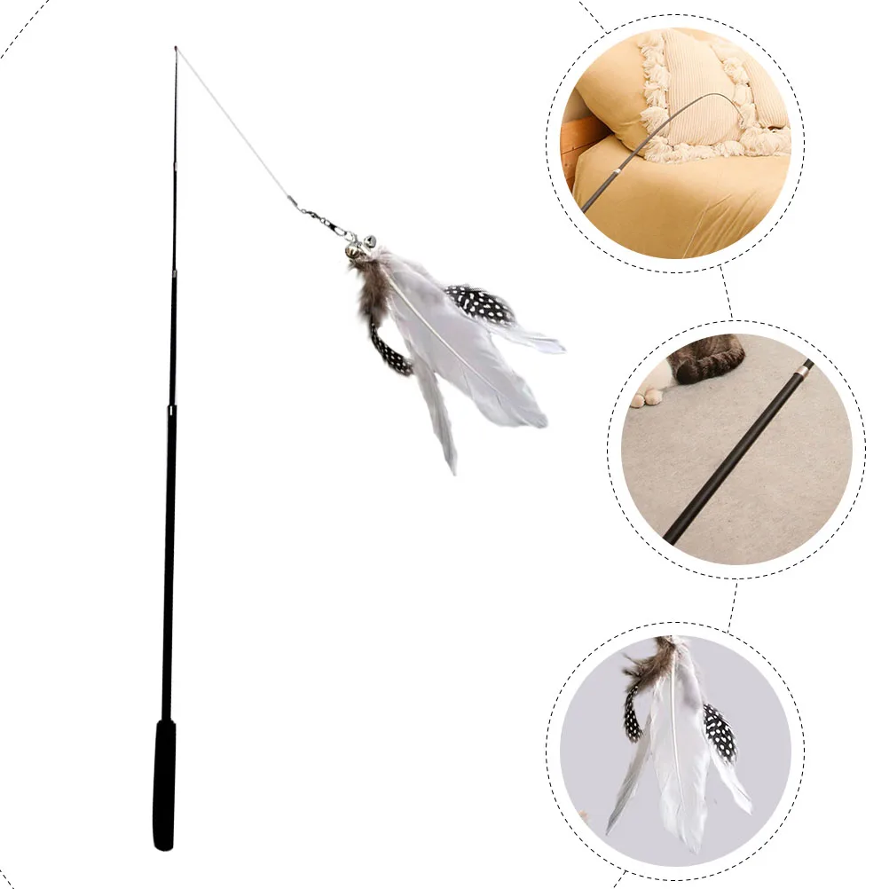 Ultra-Long Fishing Pole Interactive Indoor Kitten Plaything Healthy Exercise Pet Bonding Black Telescopic Cat Wand Chasing
Ultra-Long Fishing Pole Interactive Indoor Kitten Plaything Healthy Exercise Pet Bonding Black Telescopic Cat Wand Chasing