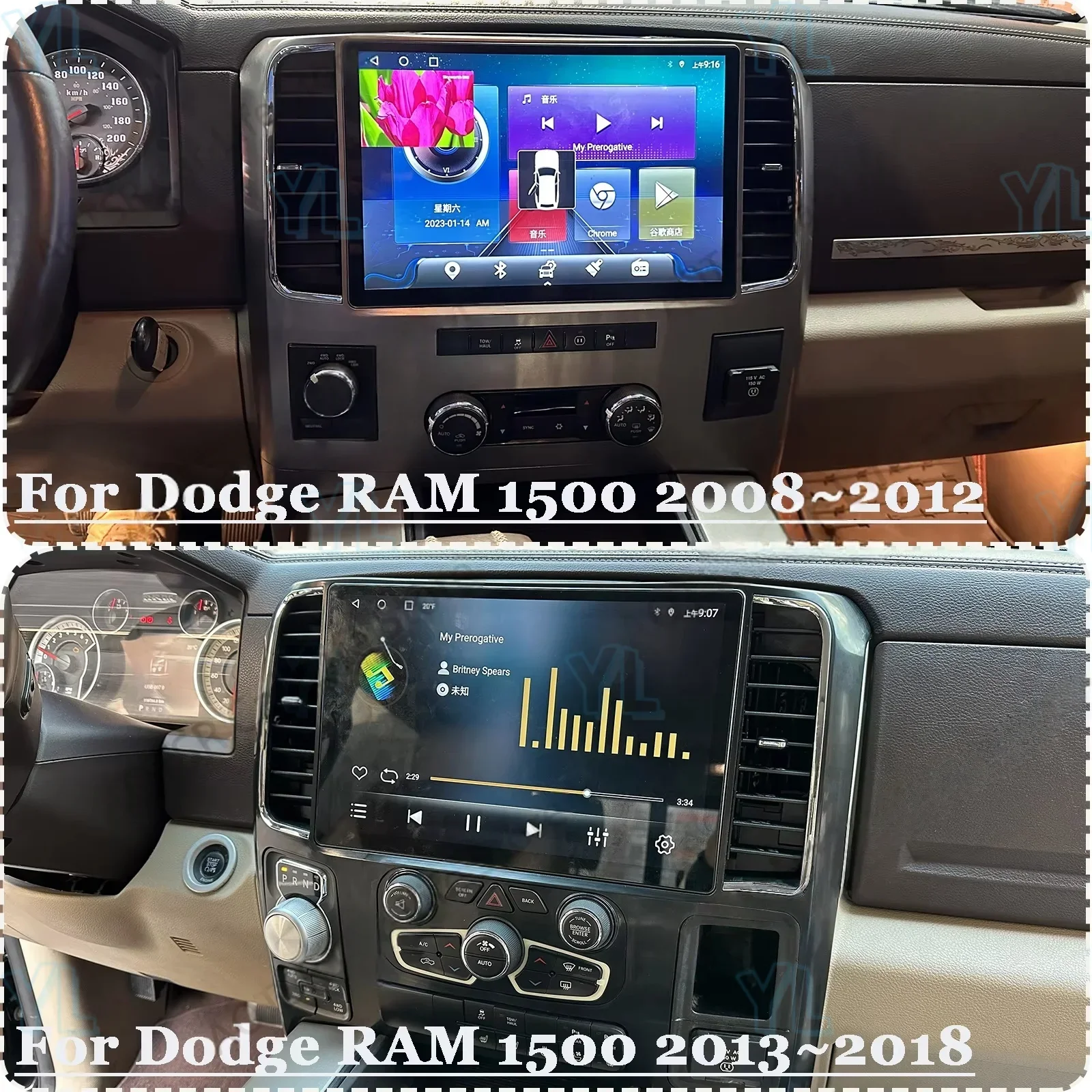 Android Car Radio Stereo For Dodge Ram 1500 2500 3500 2008-2012 Carplay Android Auto 4G Car Multimedia Player GPS Navigation
Android Car Radio Stereo For Dodge Ram 1500 2500 3500 2008-2012 Carplay Android Auto 4G Car Multimedia Player GPS Navigation
