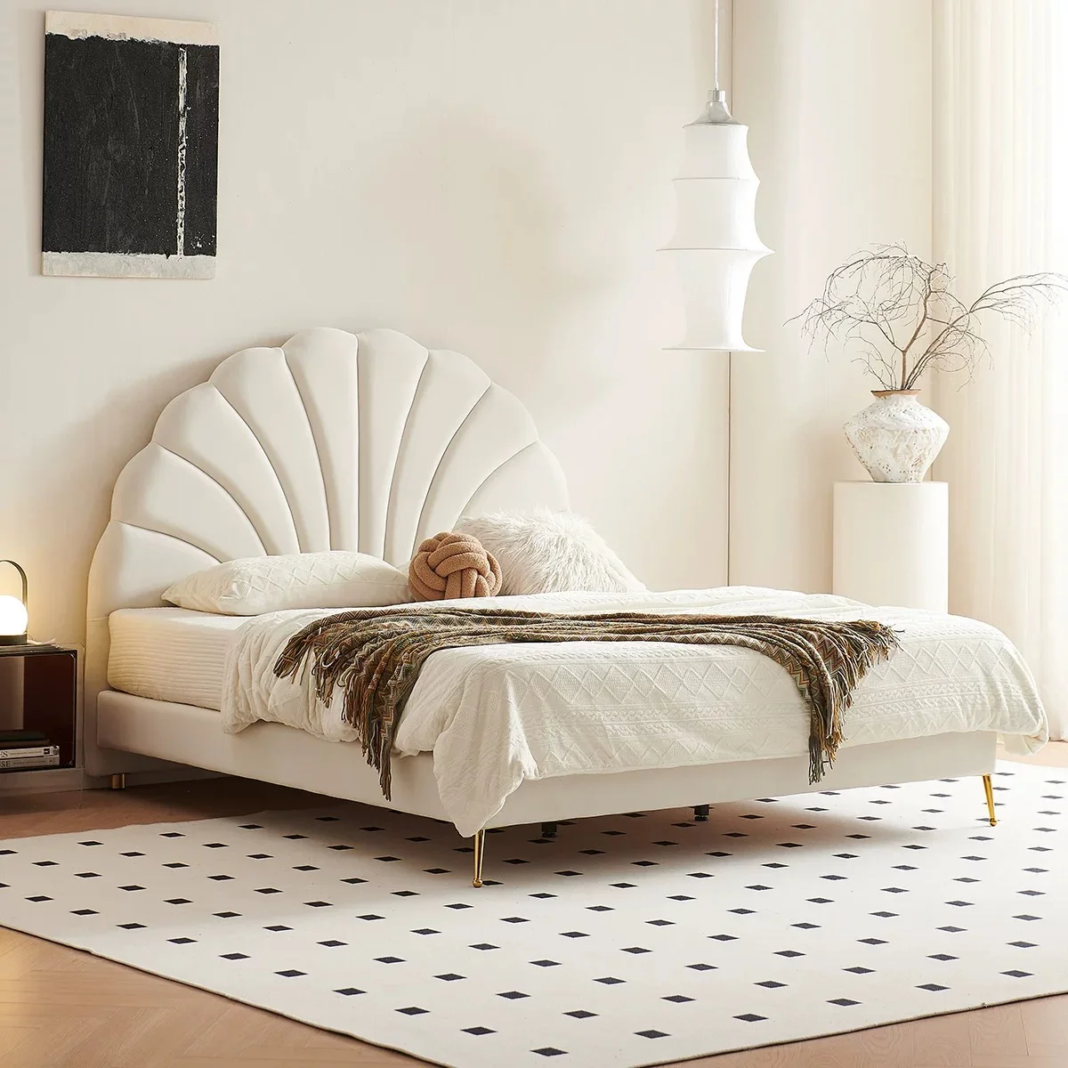 Bedroom Furniture Modern Design White Children's Princess Bed Luxury Solid Wood King Double Size Bed
Bedroom Furniture Modern Design White Children's Princess Bed Luxury Solid Wood King Double Size Bed