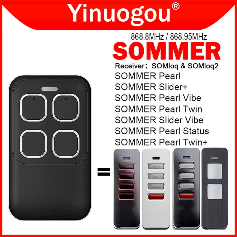 SOMMER Pearl 4018V375 TX55-868-4 Remote Control Garage Door Opener 868MHz SOMMER SOMloq2 Garage Door Command Transmitter Key Fob
SOMMER Pearl 4018V375 TX55-868-4 Remote Control Garage Door Opener 868MHz SOMMER SOMloq2 Garage Door Command Transmitter Key Fob