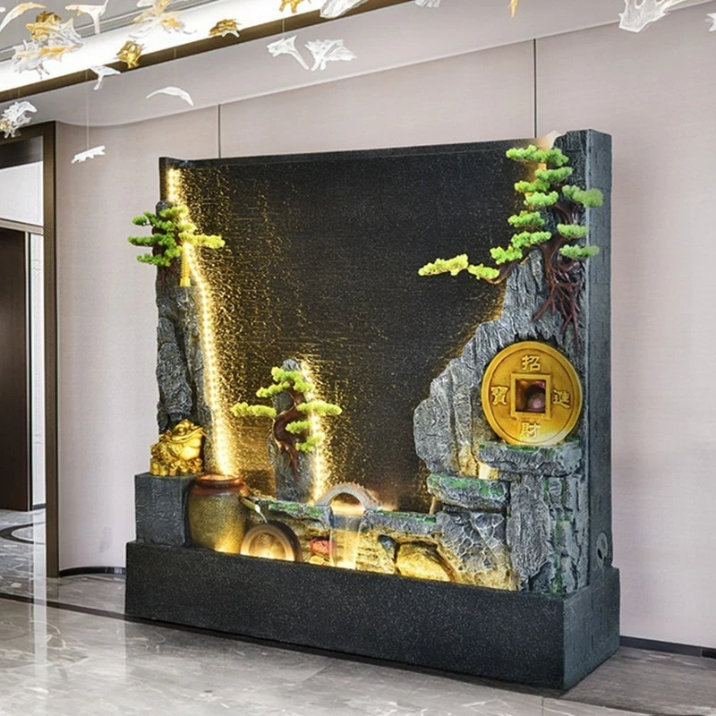 ornament water curtain wall villa courtyard living room bar balcony floor fish pond water view 
ornament water curtain wall villa courtyard living room bar balcony floor fish pond water view