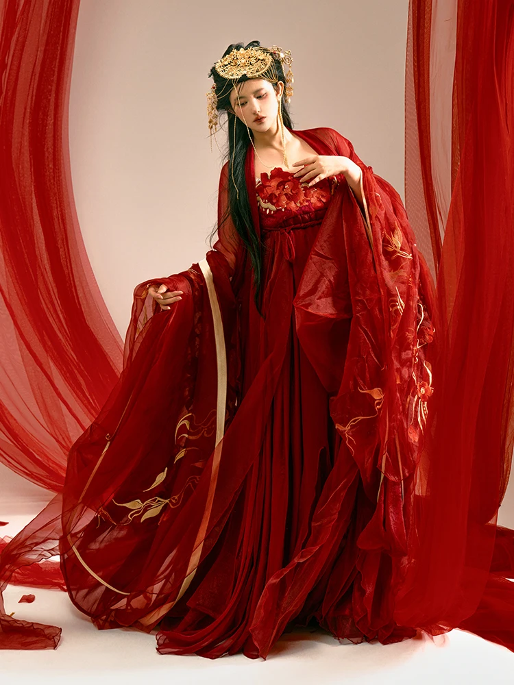 Xianchuxi Original Hanfu Women's Longing for You Tang Sle Husk Skirt Double Layered Svel Spring Summer Embroidery
Xianchuxi Original Hanfu Women's Longing for You Tang Sle Husk Skirt Double Layered Svel Spring Summer Embroidery