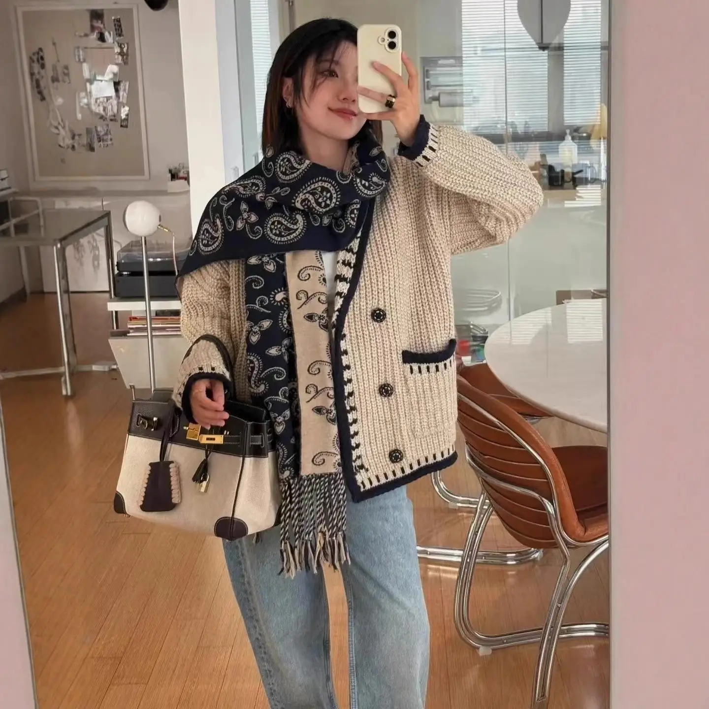 High Quali mat Double Breasted Wool Knitted Open Cardigan Jaet Loose Thi Women's Faion Autumn Long Sve Sweater
High Quali mat Double Breasted Wool Knitted Open Cardigan Jaet Loose Thi Women's Faion Autumn Long Sve Sweater