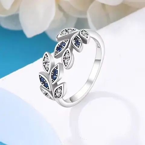 New Original 925 Sterling Silver Shining Leaves Ring For Women Fit Wedding Party Jewelry Gift
New Original 925 Sterling Silver Shining Leaves Ring For Women Fit Wedding Party Jewelry Gift