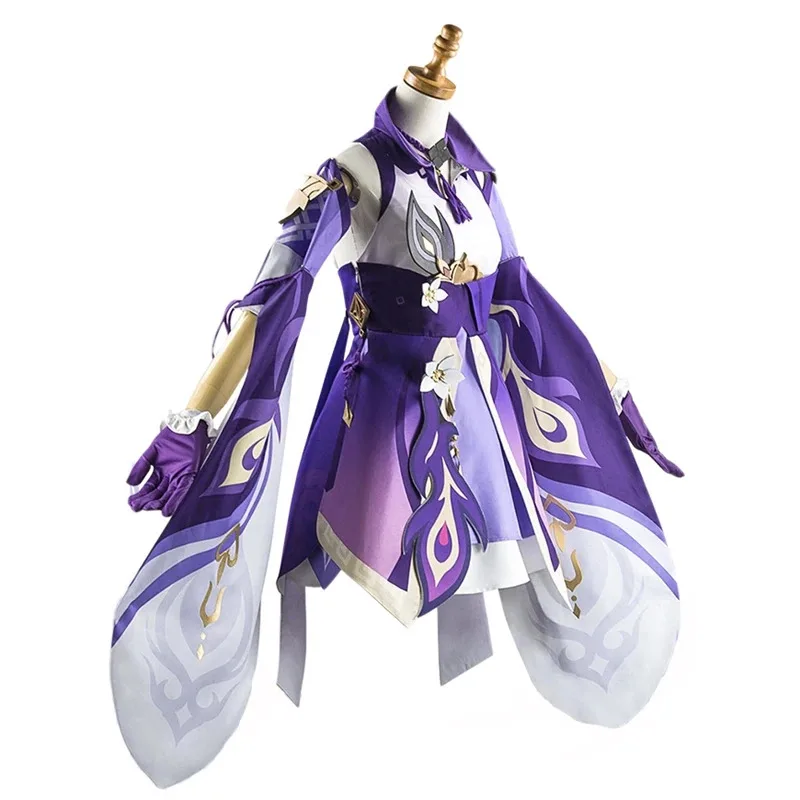 ABC123Game Keqing Cosplay Genshin Impact Costume Dresses Accessory Full Set Uniformes Women Halloween Outfit with Wx;3,f'6,h.7;j
ABC123Game Keqing Cosplay Genshin Impact Costume Dresses Accessory Full Set Uniformes Women Halloween Outfit with Wx;3,f'6,h.7;j