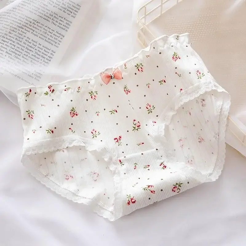 2023 Women's Cotton Underwear Sexy Lace Panties Girl Thread Bow Briefs Mid Waist Seamless Comfort Underpants Female Lingerie
2023 Women's Cotton Underwear Sexy Lace Panties Girl Thread Bow Briefs Mid Waist Seamless Comfort Underpants Female Lingerie