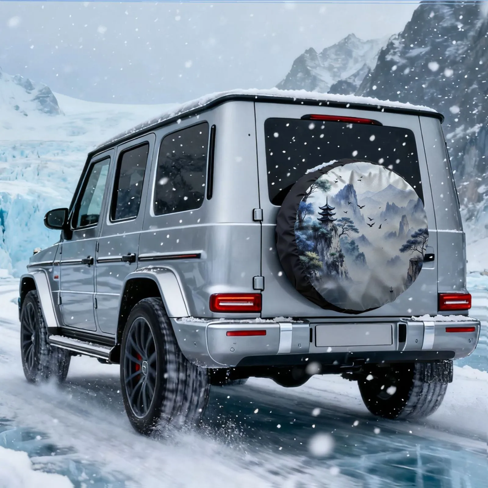 Mountain Landscape Tire Cover Polyester Waterproof Spare Wheel Protector for SUV Truck
Mountain Landscape Tire Cover Polyester Waterproof Spare Wheel Protector for SUV Truck