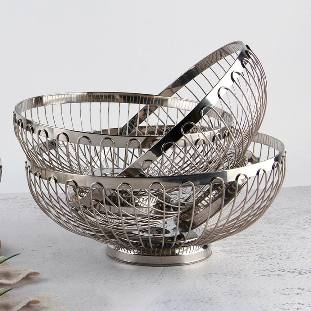 European Style Large Capacity Fruit Basket Kitchen Vegetable Bowl Multifunctional Storage Container Decorative Home Wire Fruit
European Style Large Capacity Fruit Basket Kitchen Vegetable Bowl Multifunctional Storage Container Decorative Home Wire Fruit