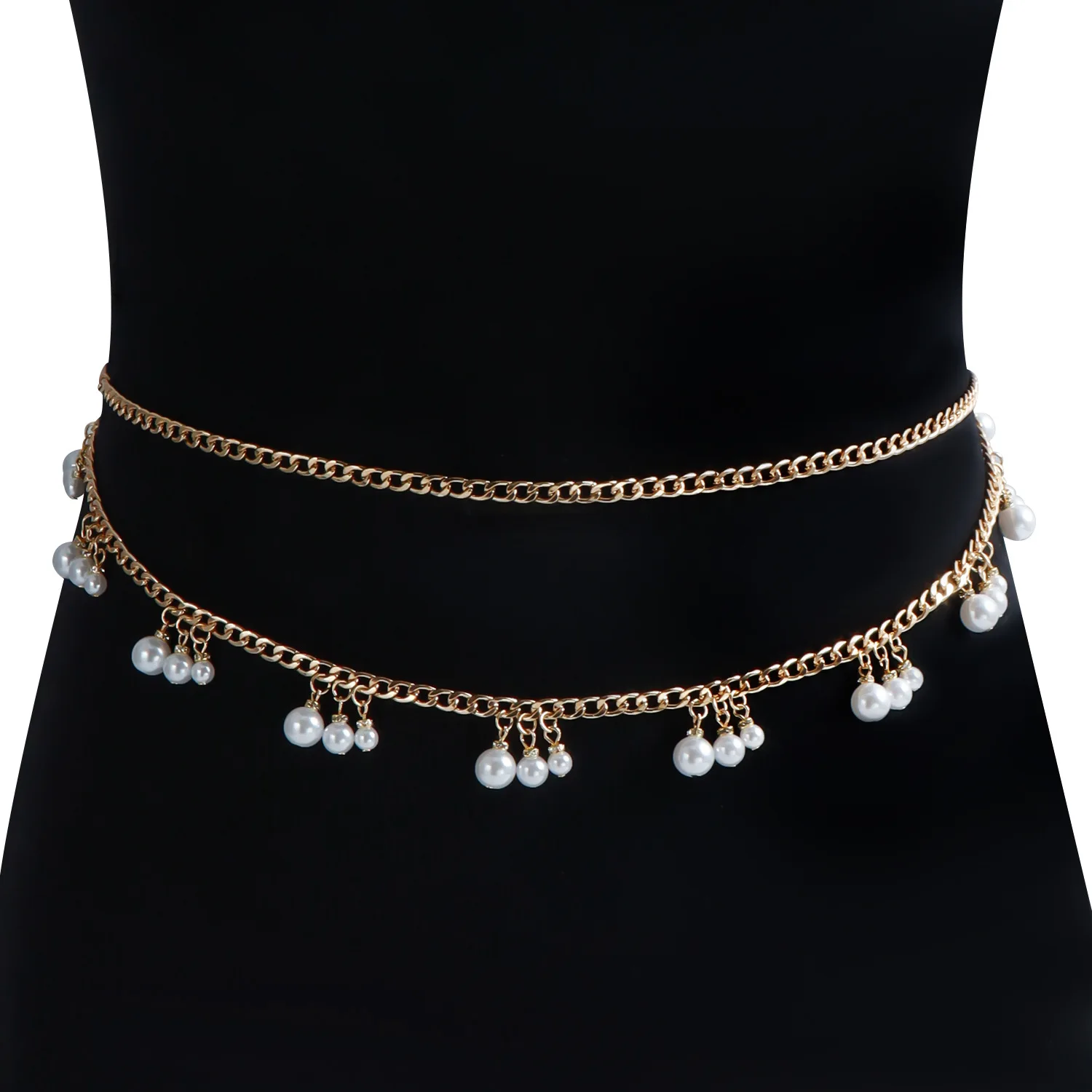 Fashion Double-layer Imitation Pearl Tassel Waist Chain Belt Personality Popular Versatile Body Chain Accessories Sweater Chain
Fashion Double-layer Imitation Pearl Tassel Waist Chain Belt Personality Popular Versatile Body Chain Accessories Sweater Chain
