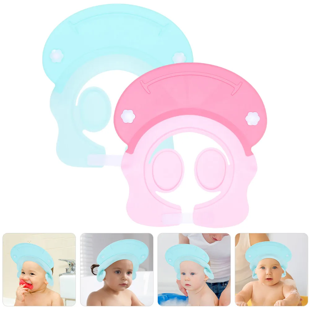 2Pcs Baby Bath Hat Silicone Adjustable Shower Cap for Washing Hair Sun Shading Haircut Ear Eye Mouth Protection Toddler Kids
2Pcs Baby Bath Hat Silicone Adjustable Shower Cap for Washing Hair Sun Shading Haircut Ear Eye Mouth Protection Toddler Kids
