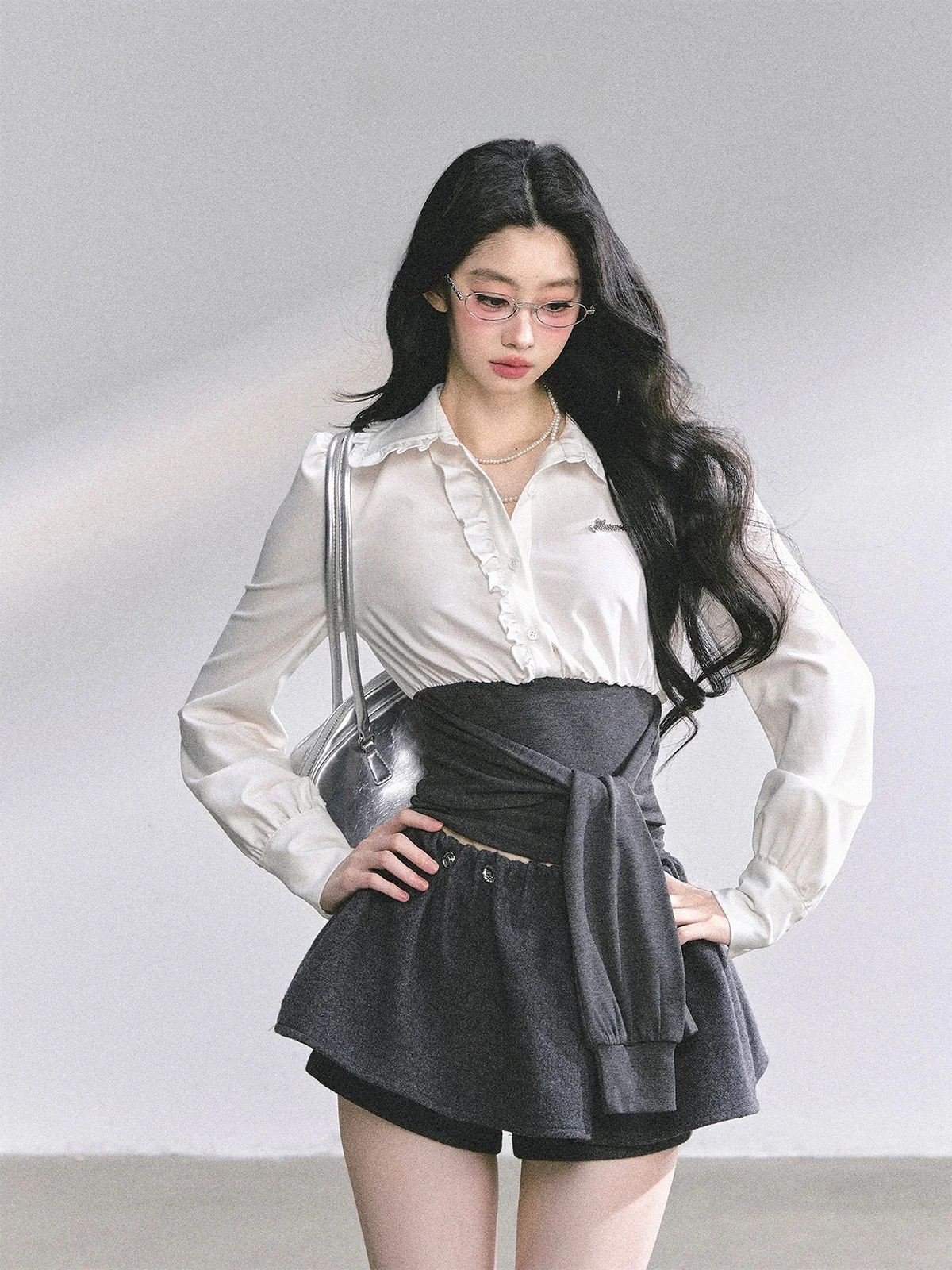 AOMALM Ele Long Sve Women's irt with Wood ain Ruffle Design Comfortable Polyester Fiber Moisture ng Commute R...
AOMALM Ele Long Sve Women's irt with Wood ain Ruffle Design Comfortable Polyester Fiber Moisture ng Commute R...