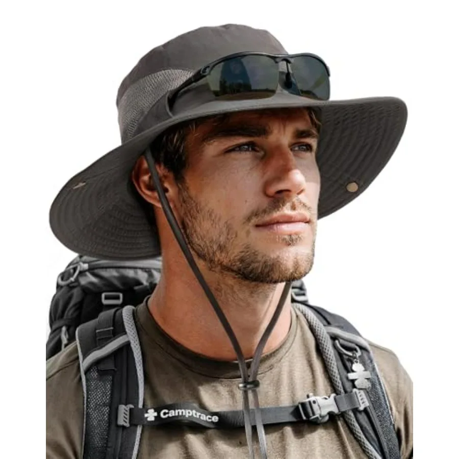 Sun Hats for Men Breathable UPF 80+ Wide Brim Bucket Hat, Outdoor Hiking Beach Fishing Hats
Sun Hats for Men Breathable UPF 80+ Wide Brim Bucket Hat, Outdoor Hiking Beach Fishing Hats