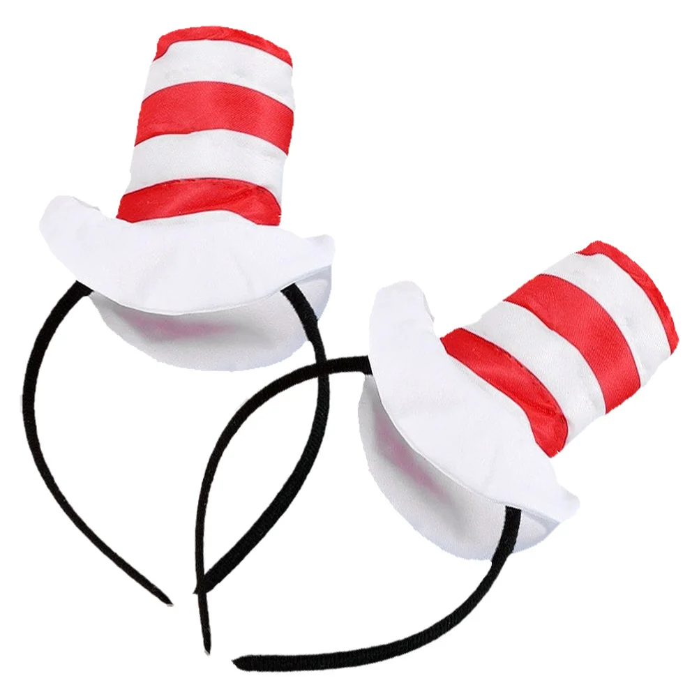 2 Pcs Party Headband Steampunk Cat Hat Red White Striped Mini Circus Headbands Hairband Women Headdress Elegant Fashionable
2 Pcs Party Headband Steampunk Cat Hat Red White Striped Mini Circus Headbands Hairband Women Headdress Elegant Fashionable