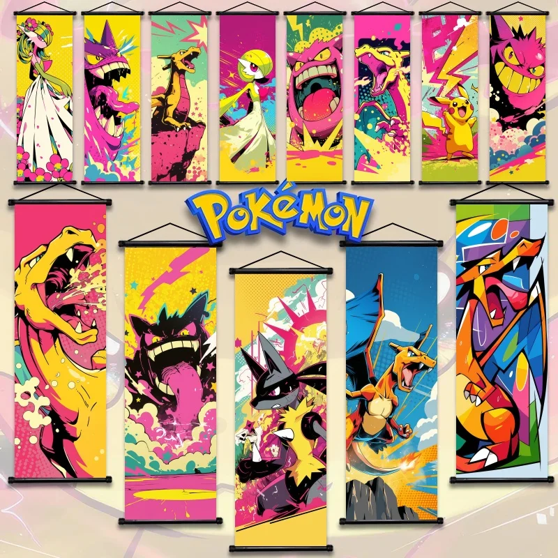 Pokémon Scroll Art Cloth Anime Characters Pikachu Charizard Gengar Wall Hanging Poster Halloween Xmas Decor Fans Collection
Pokémon Scroll Art Cloth Anime Characters Pikachu Charizard Gengar Wall Hanging Poster Halloween Xmas Decor Fans Collection