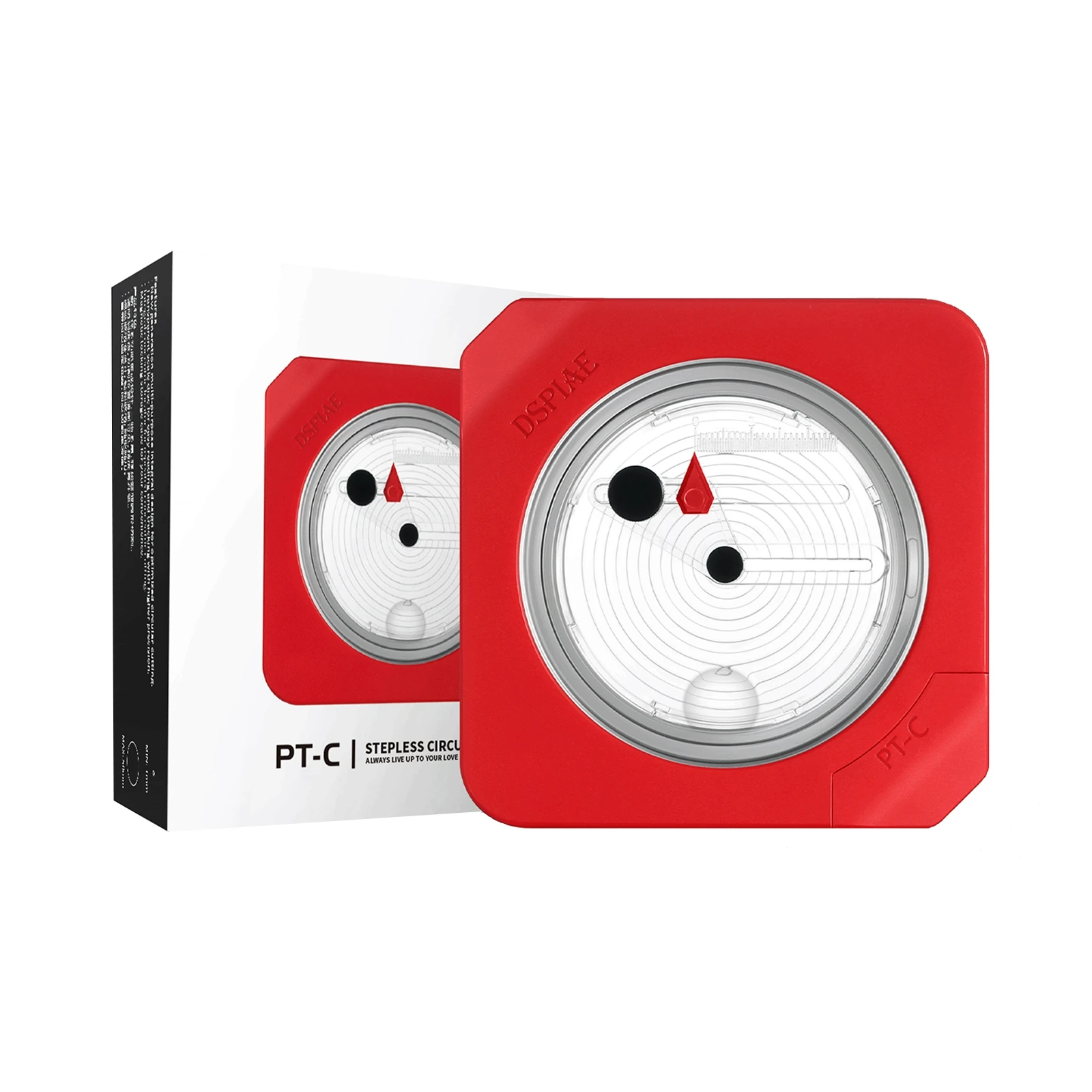 DSPIAE PT-C Integral Circular Cutter Red with Tungsten Cutting Bit with Anti-slip Pad PC Aluminium Alloy ABS 95.5*95.5*31mm
DSPIAE PT-C Integral Circular Cutter Red with Tungsten Cutting Bit with Anti-slip Pad PC Aluminium Alloy ABS 95.5*95.5*31mm