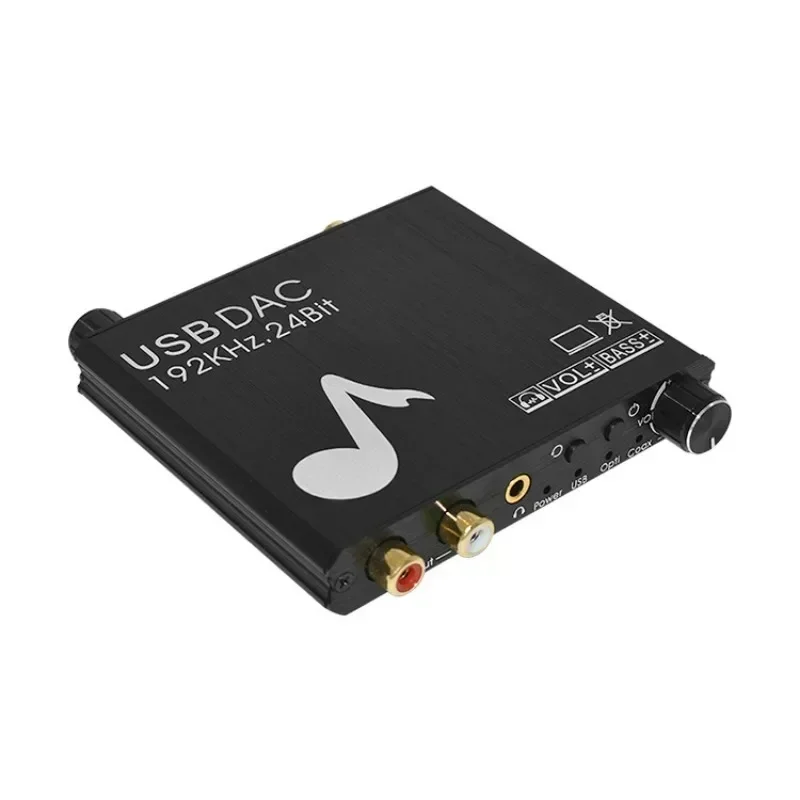 USB DAC 192kHz 24Bit Digital to Analog Converter with Bass&Volume Control Coaxial Toslink to Analog Stereo L/R RCA
USB DAC 192kHz 24Bit Digital to Analog Converter with Bass&Volume Control Coaxial Toslink to Analog Stereo L/R RCA
