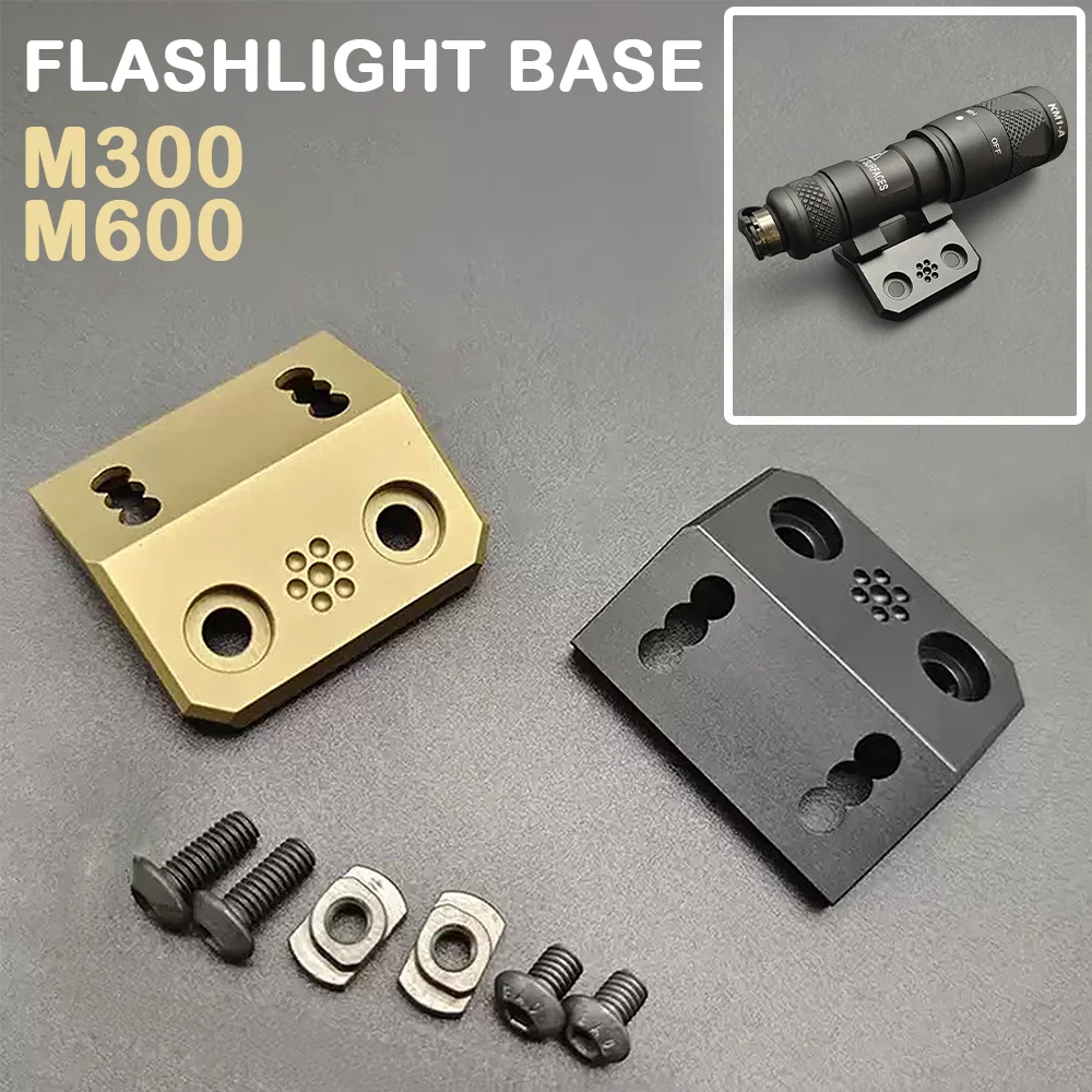 Tactical M300 M600 Flashlight Mount LED Light Base Hunting Shooting Metal Guide Rail Adapter Side Replacement MLOK System
Tactical M300 M600 Flashlight Mount LED Light Base Hunting Shooting Metal Guide Rail Adapter Side Replacement MLOK System