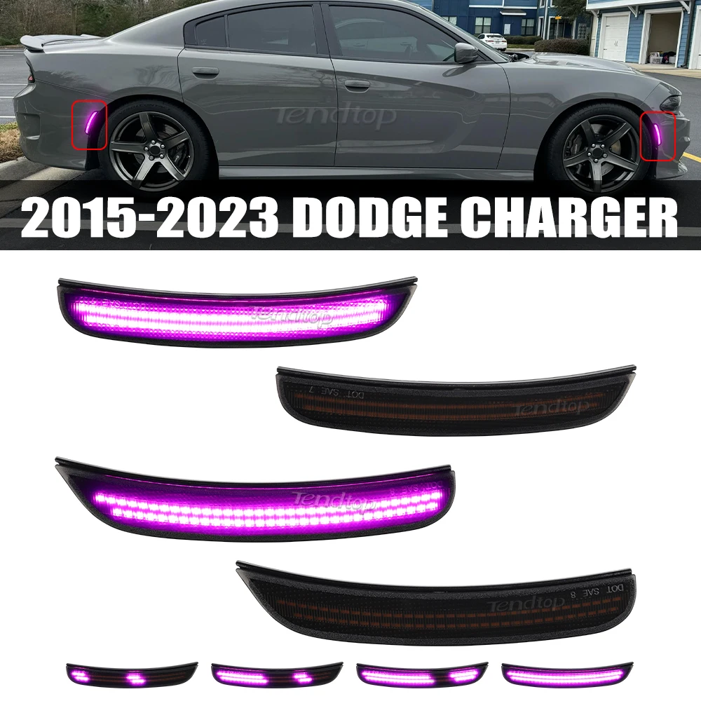 4pcs Smoked Lens LED Car Front Rear Bumper LED Side Marker Light For Dodge Charger 2015 2016 2017 2018 2019 2020 2021 2022 2023
4pcs Smoked Lens LED Car Front Rear Bumper LED Side Marker Light For Dodge Charger 2015 2016 2017 2018 2019 2020 2021 2022 2023