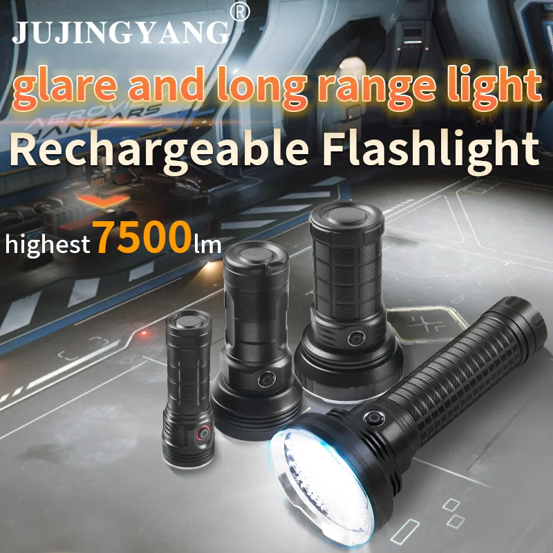 55Led Flashlight Super Bright 7500Lm Strong Light Type-C Rechargeable Searchlight High Power Aluminum Alloy Outdoor Light
55Led Flashlight Super Bright 7500Lm Strong Light Type-C Rechargeable Searchlight High Power Aluminum Alloy Outdoor Light