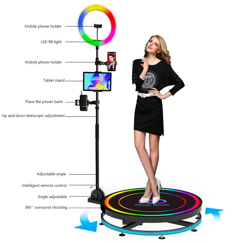360 Photo Booth for Parties and Weddings Halloween Automatic Machine Video Slow Motion Auto Rotating 360 Photobooth Machine
360 Photo Booth for Parties and Weddings Halloween Automatic Machine Video Slow Motion Auto Rotating 360 Photobooth Machine