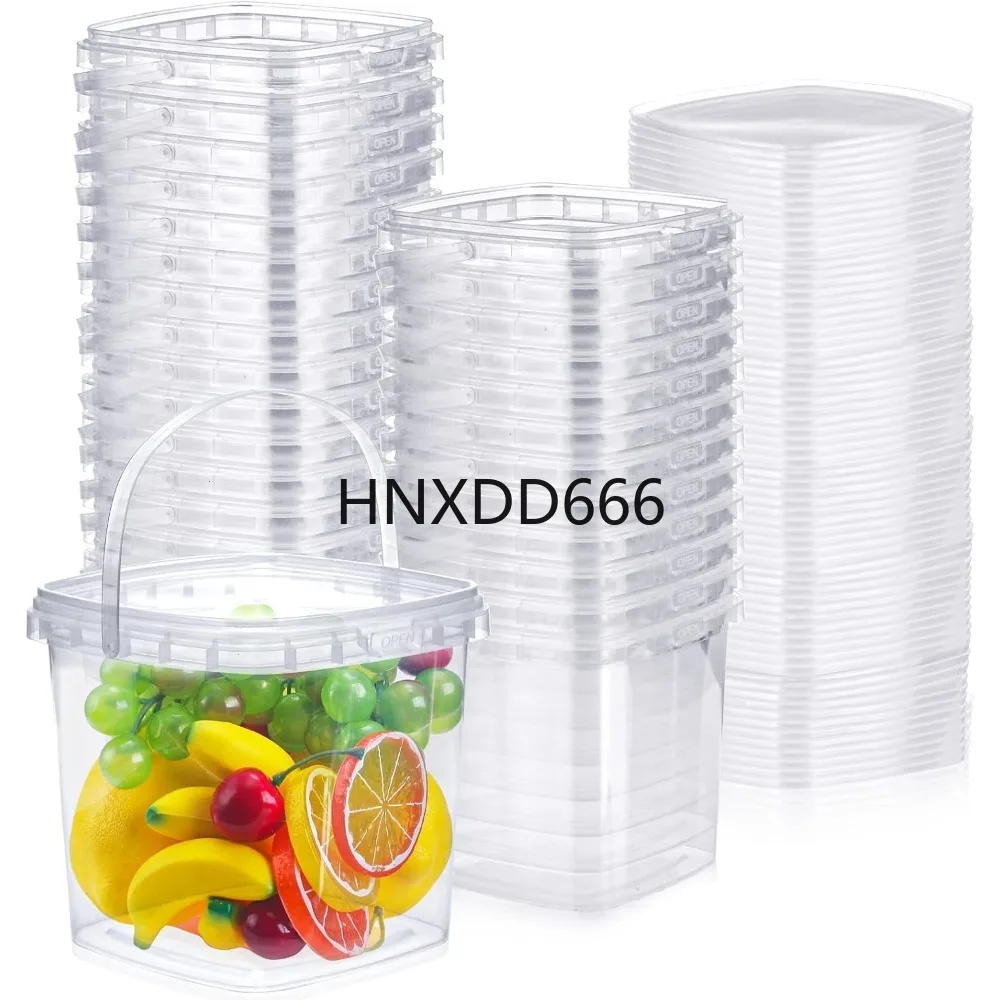 50 Pack 68 oz Square Deli Containers with Lids Clear Plastic (68 oz), Food Storage Container
50 Pack 68 oz Square Deli Containers with Lids Clear Plastic (68 oz), Food Storage Container