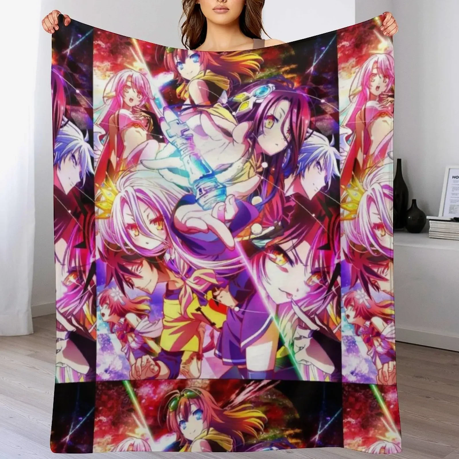 No Game No Life Anime Throw Blanket Lightweight Warm Blanket for Travel Camping
No Game No Life Anime Throw Blanket Lightweight Warm Blanket for Travel Camping