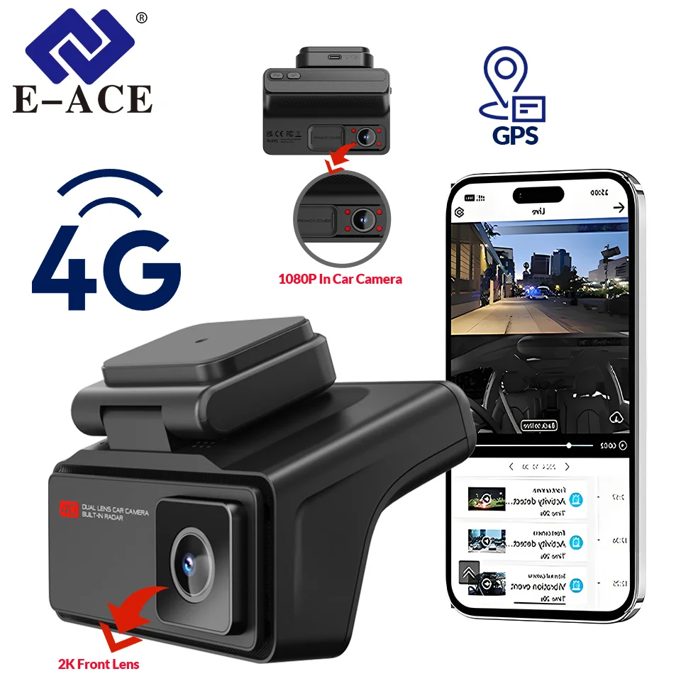 4G Car Camera With Live Stream 2K Cameras &1080P In-car Camera GPS Tracking Alarms Cloud Storage 24H Live Video Check On Phone
4G Car Camera With Live Stream 2K Cameras &1080P In-car Camera GPS Tracking Alarms Cloud Storage 24H Live Video Check On Phone