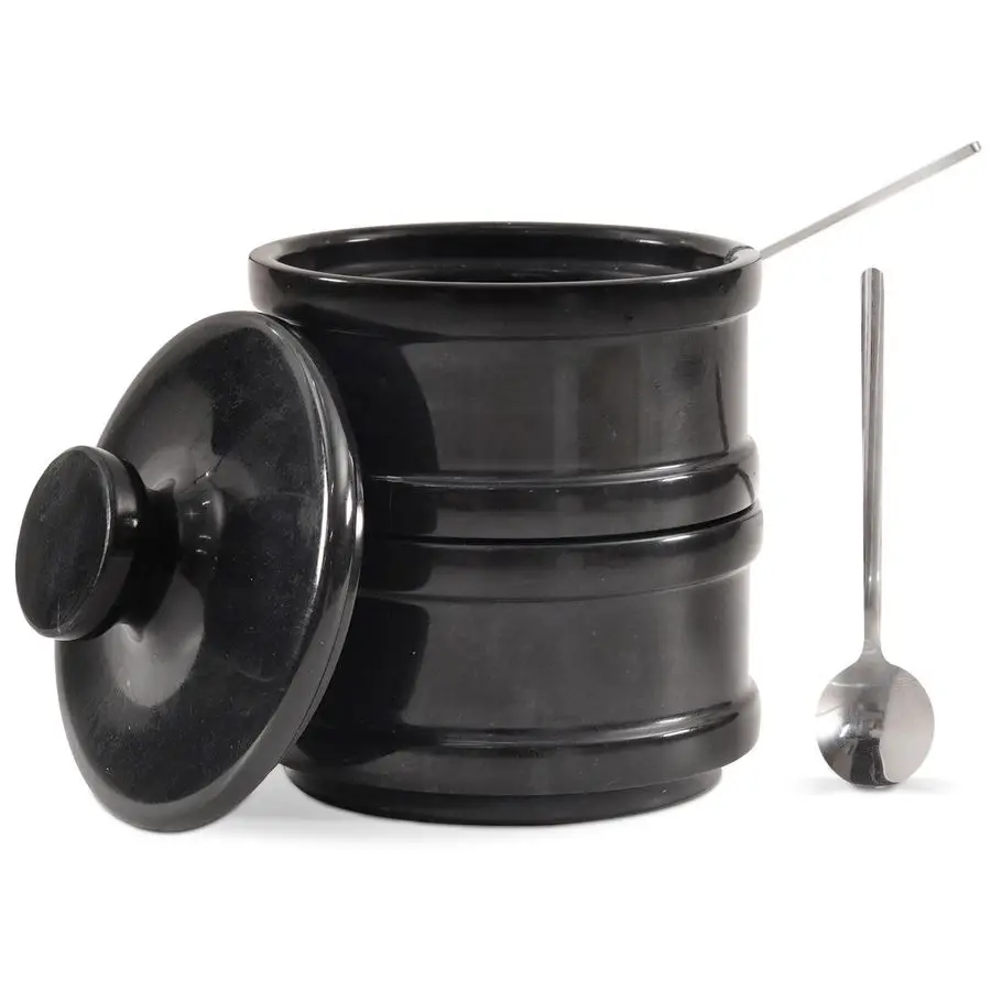 Набор для хранения из мрамора ручной работы: двойная солонка и перечница с крышками (2,3 л каждый), идеально подходит для кухни и хранения украшений.
Набор для хранения из мрамора ручной работы: двойная солонка и перечница с крышками (2,3 л каждый), идеально подходит для кухни и хранения украшений.