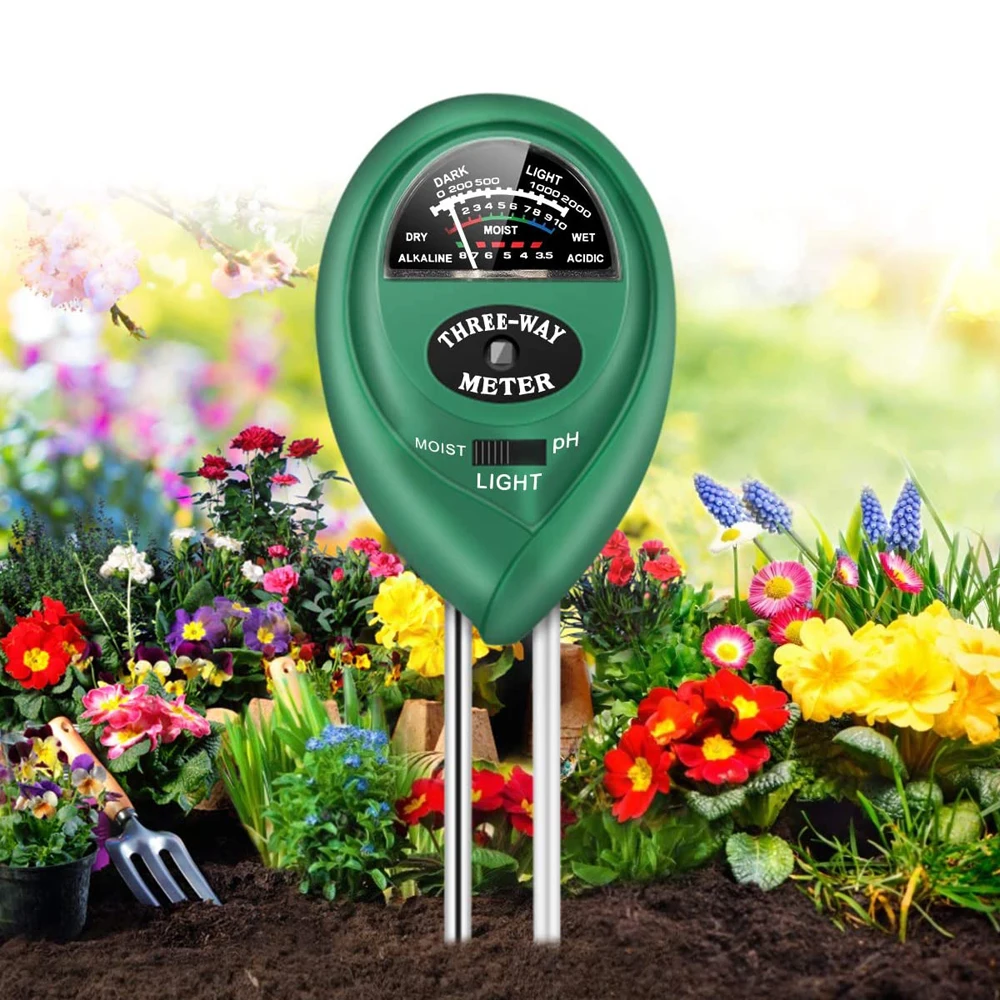 Soil pH Tester, 3-in-1 PH Light Moisture Acidity Tester Soil Tester Moisture Meter Plant Soil Tester Kit for Flowers
Soil pH Tester, 3-in-1 PH Light Moisture Acidity Tester Soil Tester Moisture Meter Plant Soil Tester Kit for Flowers