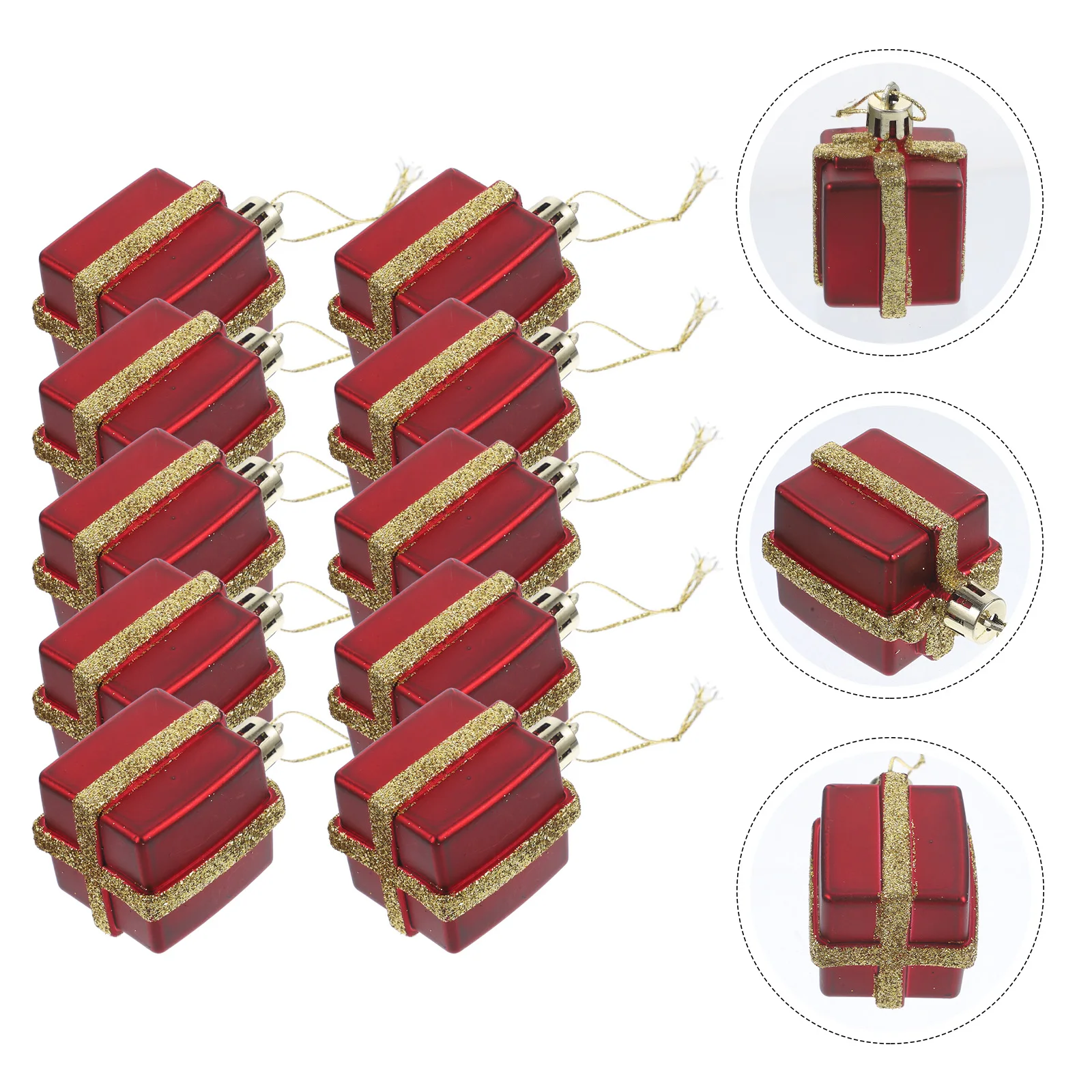 12 Pcs Christmas Tree Pendant Gift Box Shape Ornament Decoration Hanging Ornaments Props Decorations Plastic Decors
12 Pcs Christmas Tree Pendant Gift Box Shape Ornament Decoration Hanging Ornaments Props Decorations Plastic Decors