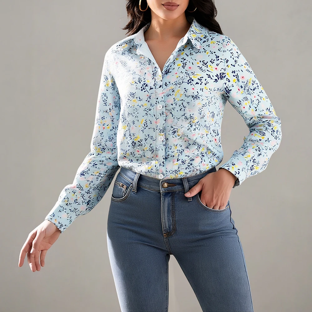 Mia Muse Women's Autumn Shirts Casual Comfortable Floral Print Single Breasted Cuff Sleeve Shirt Collar Shirts
Mia Muse Women's Autumn Shirts Casual Comfortable Floral Print Single Breasted Cuff Sleeve Shirt Collar Shirts