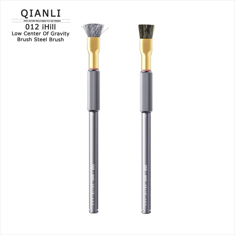 Brush QIANLI 012 IHill Low Center of Gravity Steel Brush for Chip Glue Tin Removal Polishing Clean Tool High Elasticity Brush
Brush QIANLI 012 IHill Low Center of Gravity Steel Brush for Chip Glue Tin Removal Polishing Clean Tool High Elasticity Brush