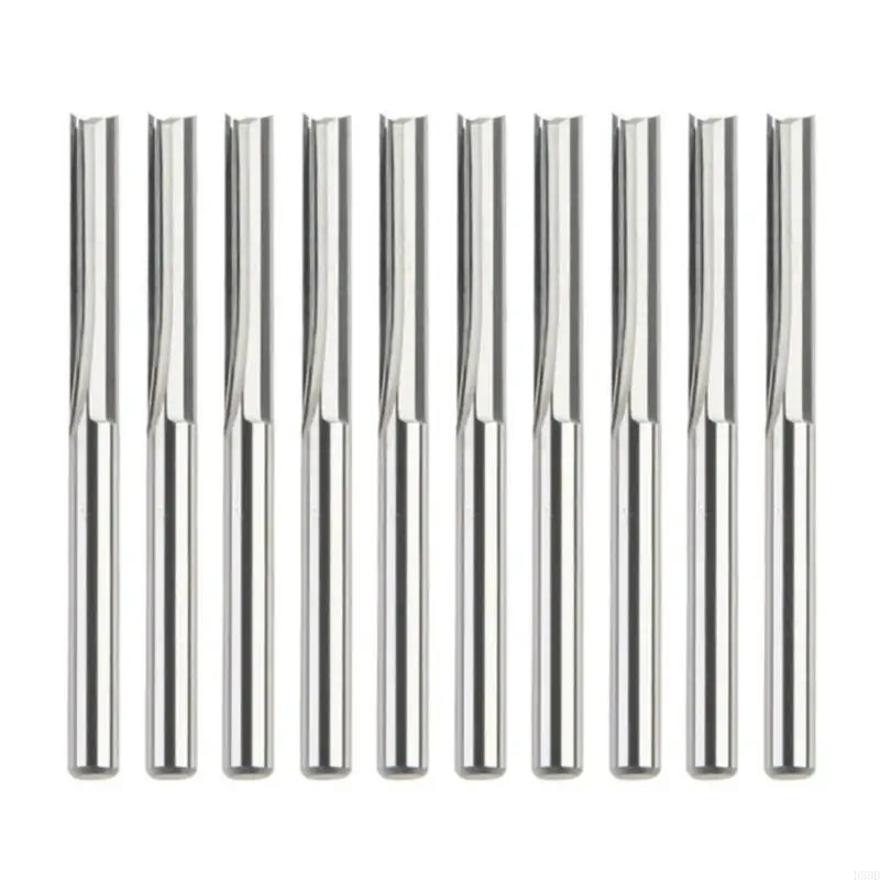 10Pcs 2 Flute Router Bit 3.175mm Straight Slot High Speed Steel Milling Cutter D5BD
10Pcs 2 Flute Router Bit 3.175mm Straight Slot High Speed Steel Milling Cutter D5BD
