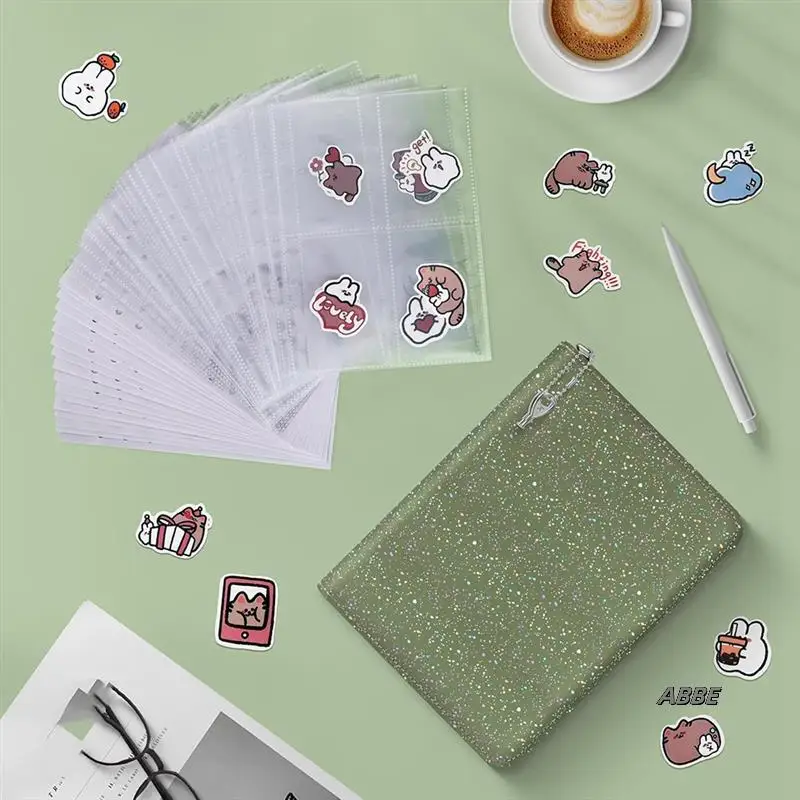 Hardcover Sticker Organizer Binder Reusable A5 Holographic Sticker Book Collecting Album Storage Book With 30 Pages
Hardcover Sticker Organizer Binder Reusable A5 Holographic Sticker Book Collecting Album Storage Book With 30 Pages