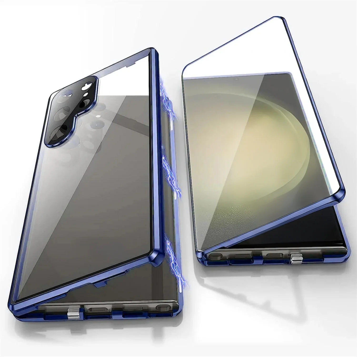 Metal Magnetic Full Cover Phone Case For Samsung Galaxy S24 S22 Plus S23 S25 FE S26 Ultra Double Sided Tempered Glass Cases
Metal Magnetic Full Cover Phone Case For Samsung Galaxy S24 S22 Plus S23 S25 FE S26 Ultra Double Sided Tempered Glass Cases